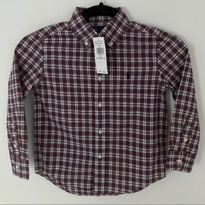 Ralph Lauren Boy Checkered Button Up Long Sleeve